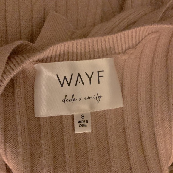 NWT WAYF x BFF Hollie Long Sleeve Sweater Dress S - Picture 6 of 9